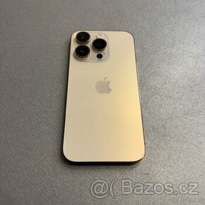 iPhone 14 Pro 256GB gold, pěkný stav, 12 měsíců záruka - 1