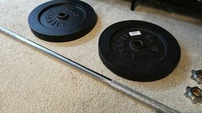 Kotouče Lifefit 2x 20 kg 30 mm + zdarma osa 160cm 25 mm