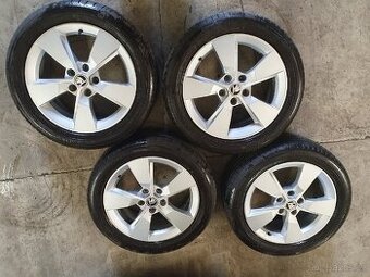 Originální kompletní kola Škoda 5x112 r17 pneu 225/50 r17
