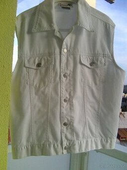 VESTA džínová, vel.L/XL - pěkná