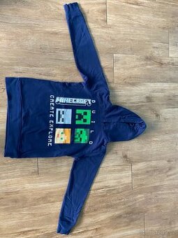Chlapecká modrá mikina Minecraft
