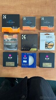 Nové, nevyužité uv, cp a nd filtry 58, 62, 77 a 82 mm - 1