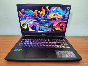 Nepoužitá Katana,RTX-4070-8gb Mux,i7-13th,DDR5, M.2 1TB -ZÁR