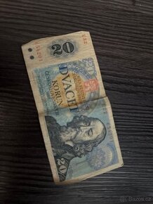 Bankovka Dvacet korun československých