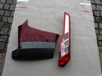 FORD TRANSIT CUSTOM ZADNÍ SVĚTLO , NÁRAZNÍK