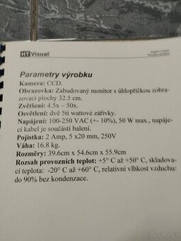 Stolní kamerová zvětšovací lupa