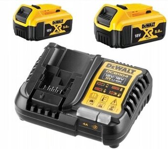 DeWalt DCB1104P2 NABÍJEČKA + akumulátor 2x 5.0Ah 18V DCB184