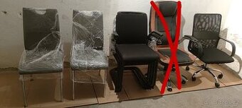 SUPER NABÍDKA 6x židle + kancelářské křeslo zdarma