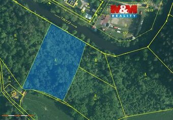 Prodej lesa, 6543 m², Římov - Branišovice