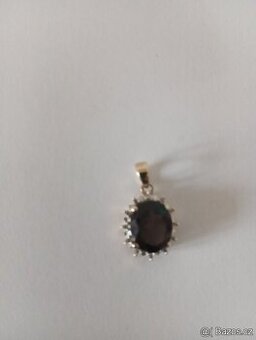 přívěsek se záhnědou ve stříbře (Ag)