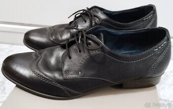 PRODÁM Dámské boty POLOBOTKY  TMAVĚ HNĚDÉ