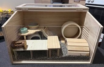 Klec pro křečka dřevěná