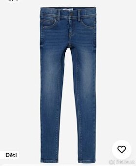 Slim fit džíny vel. 152 Name it - střední modrá