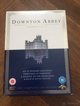 DVD Dowton Abbey Series 1 - 4 (jako nové)