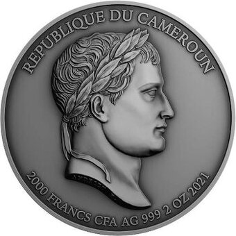 AKCE - NAPOLEON BONAPARTE 200th Anniversary 2 Oz Silver Coin