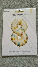 Narozeninový balónek číslo 8 had fólie - 1