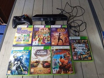 Xbox 360 Kinect příslušenství + hry