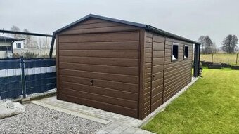 Moderní plechová garáž 3x6