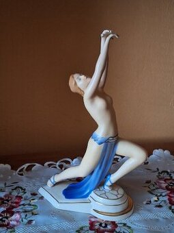 TANEČNICE-Art Deco ROYAL DUX CHECHOSLOVAKIA VÝŠ.33CM