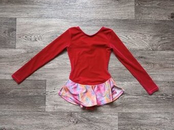 Holčičí červený dres na gymnastiku/balet, 4-6 let - 1