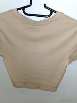 Béžový Crop top