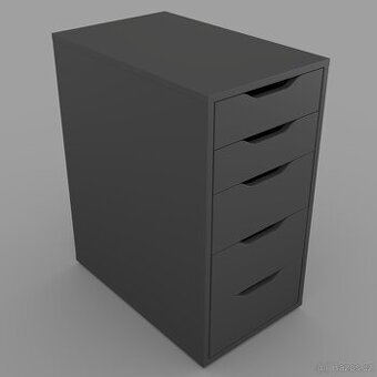 IKEA Alex tmavě šedá