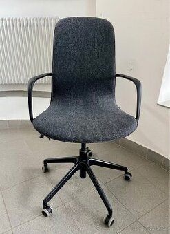 kancelářská židle IKEA Langfjall - šedočerná
