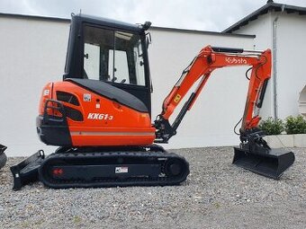 Minibagr Kubota•2,6t•model KX61-3•18 kW,1226mth