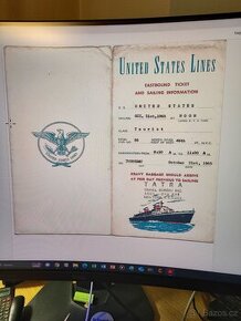 lodní lístek do New Yorku