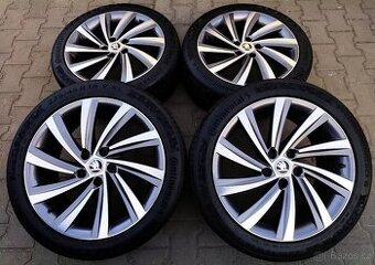 Alu kola originál Škoda Octavia IV, RS 5x112 R18 Perseus