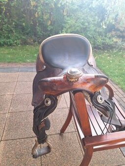 Western sedlo Pinto na širší koně