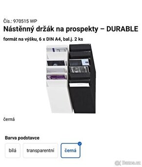 Nástěnný držák na prospekty – DURABLE