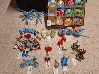 staré vánoční ozdoby