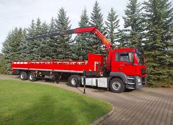 MAN TGS 18.360 - tahač návěsů s hydraulickou rukou + návěs