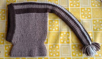 Zimní čepice/kukla 2-3 roky