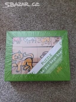 Dřevěné puzzle - český výrobek