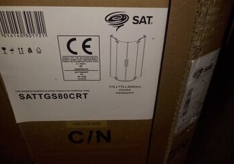 Sprchový kout / zástěna 80x185cm, 6mm sklo - nový