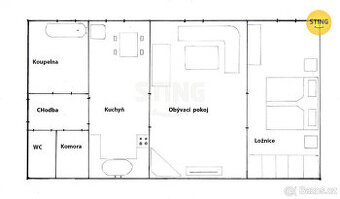 Prodej bytové jednotky 2+1, 134738 - 1