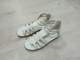 Dívčí/dětské sandály, bílé, vel. 34