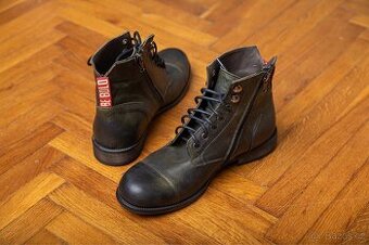 Kožené boty Italské
