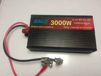 měnič 12V, 3kw, 220V, čisty sínus