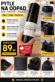 Pytle na odpad 120L – pevné a kvalitní