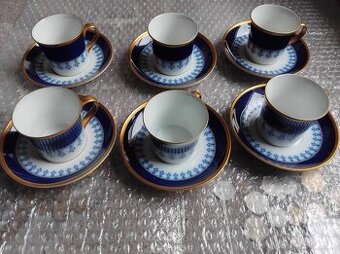 Porcelánová starožitná kávová souprava