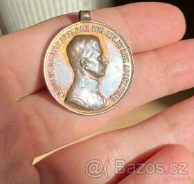 Rakousko-uherská bronzová medaile za statečnost Karla I