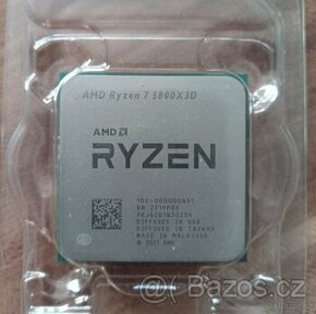 AMD Ryzen 7 5800X3D, 8C/16T, TDP 105, bez chladice