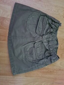 Dětská dívčí sukýnka, velikost 128 - khaki