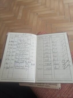 Vkladní knížka druhá světová válka. Děčín Bělá