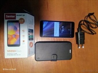 Mobilní telefony pro seniory Aligator S5550 s nouzovým tlač