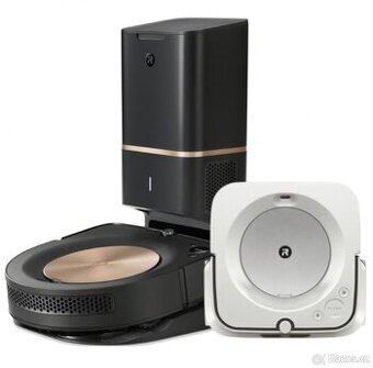 iRobot Roomba s9+ (Černá) a Braava jet m6 (Bílá)