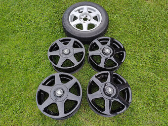 Prodám 5ks alu kola-černé Borbet 14", 4x100